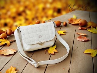 Mína - malá kabelka *** koženka prošev – hrátky se měrem vzoru Říjnový projekt v kabelkovém kurzu... Kurz na e-shopu k...